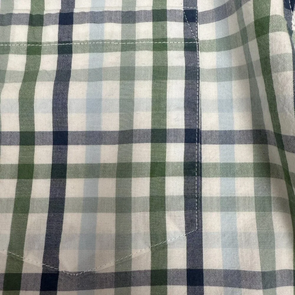 J. CREW Men's EUC Classic Fit Flex Washed Plaid Button Down‎ Shirt | Size XL